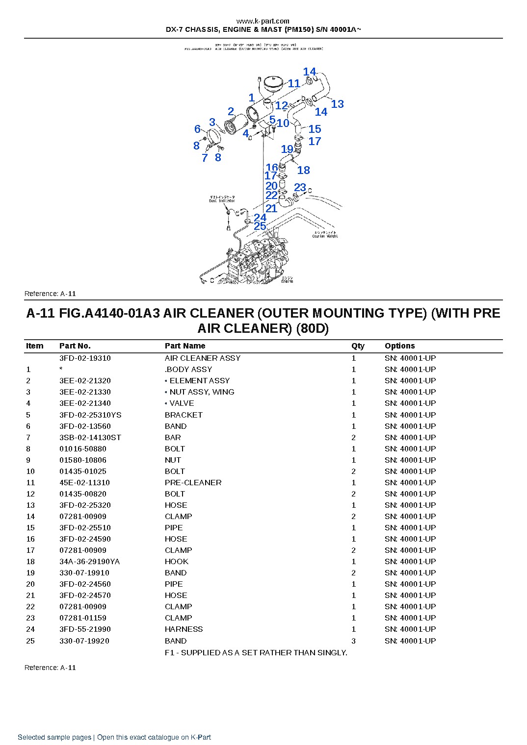DX-7 CHASSIS, ENGINE & MAST (PM150) S/N 40001A~ – sample page 10 DX-7 CHASSIS, ENGINE & MAST (PM150) S/N 40001A~ – sample page 10