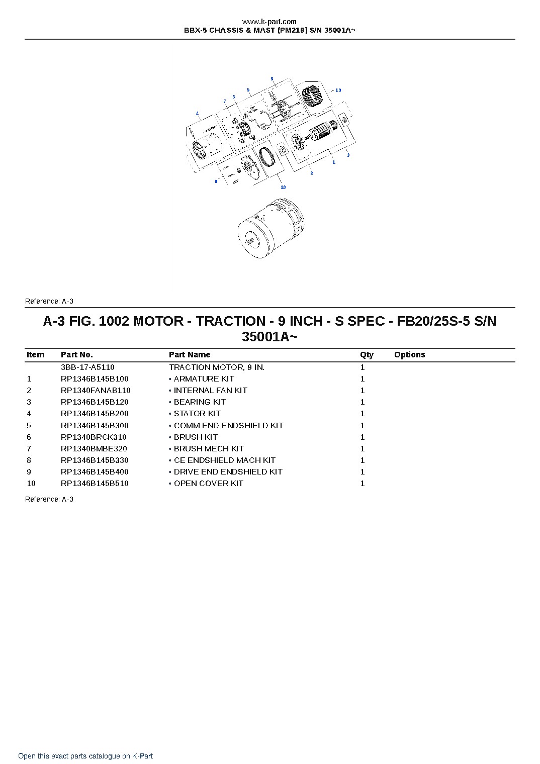 BBX-5 CHASSIS & MAST (PM218) S/N 35001A~ – sample page 2
