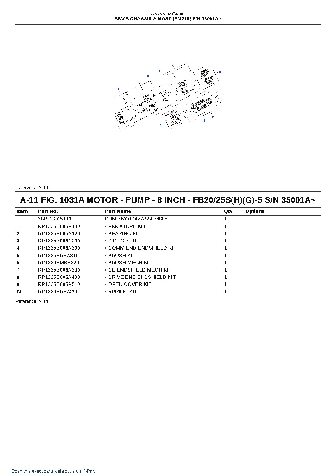 BBX-5 CHASSIS & MAST (PM218) S/N 35001A~ – sample page 6
