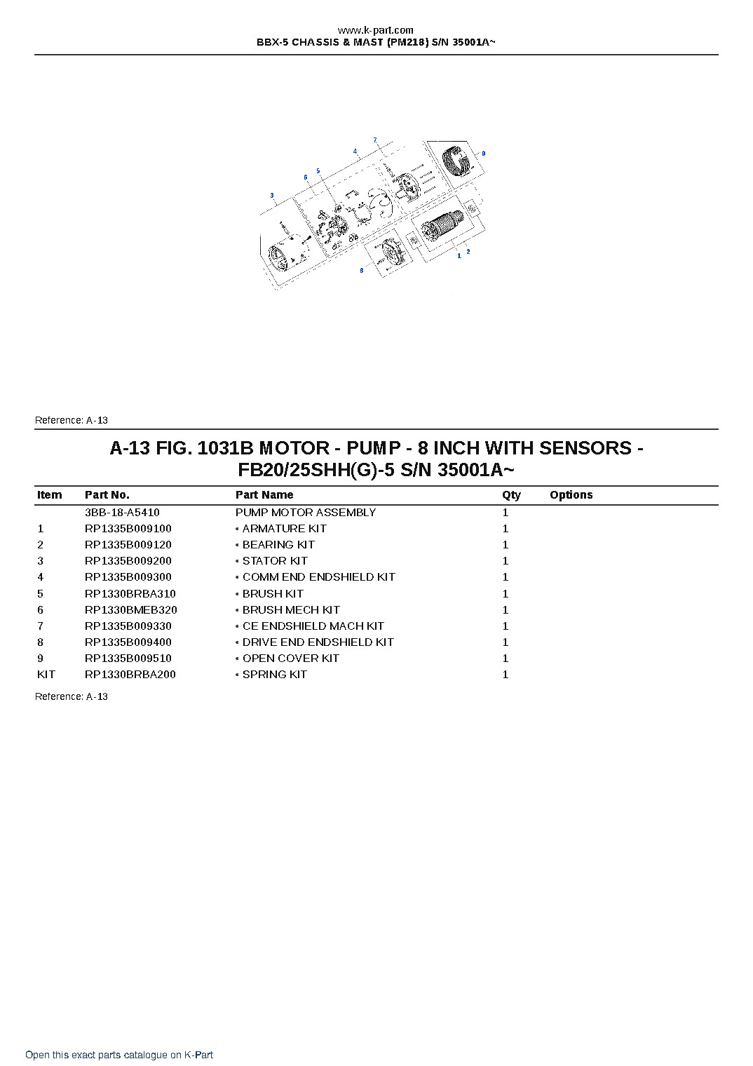 BBX-5 CHASSIS & MAST (PM218) S/N 35001A~ – sample page 7