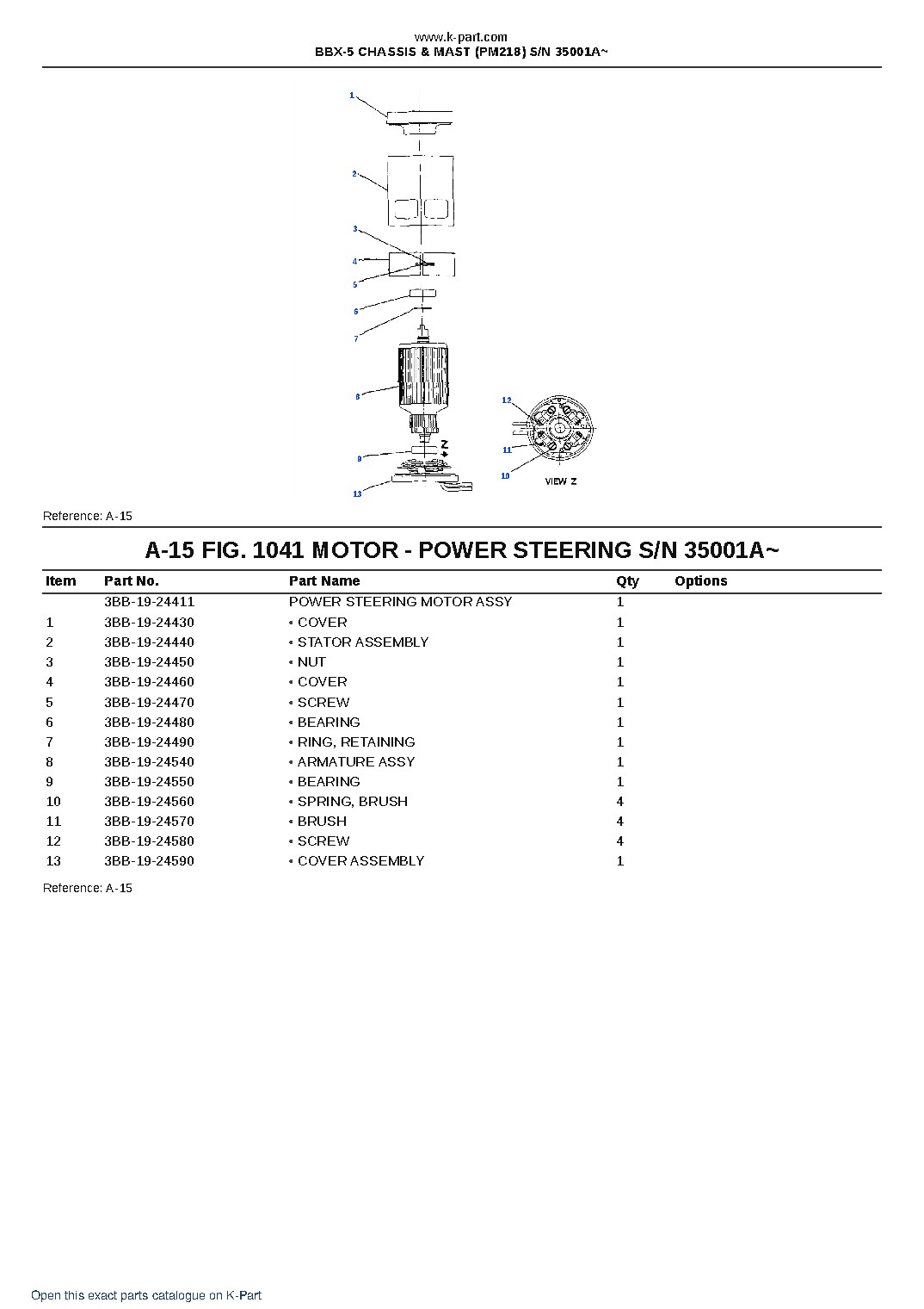 BBX-5 CHASSIS & MAST (PM218) S/N 35001A~ – sample page 8