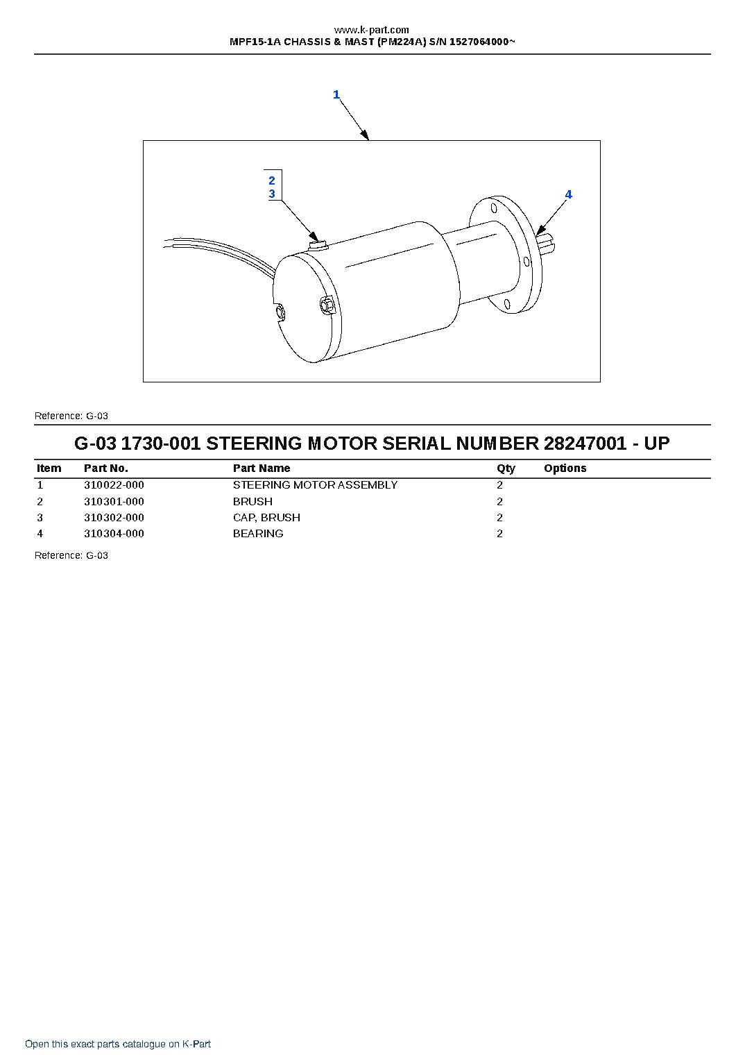 MPF15-1A CHASSIS & MAST (PM224A) S/N 1527064000~ – sample page 5