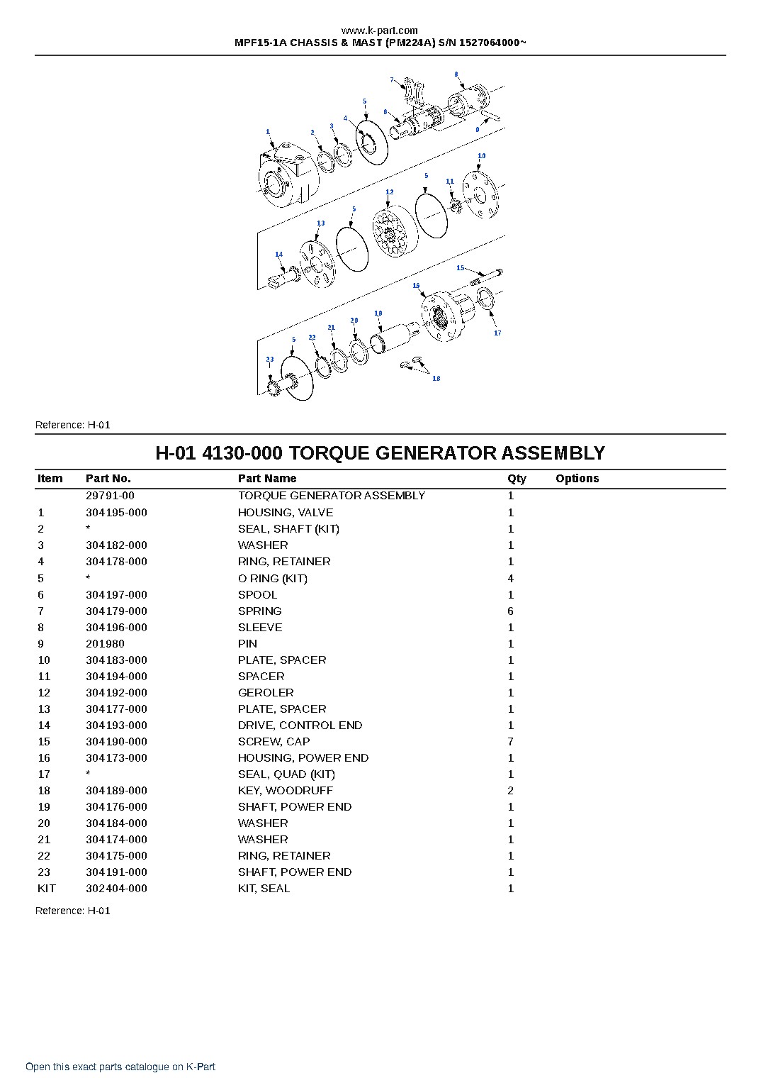MPF15-1A CHASSIS & MAST (PM224A) S/N 1527064000~ – sample page 9