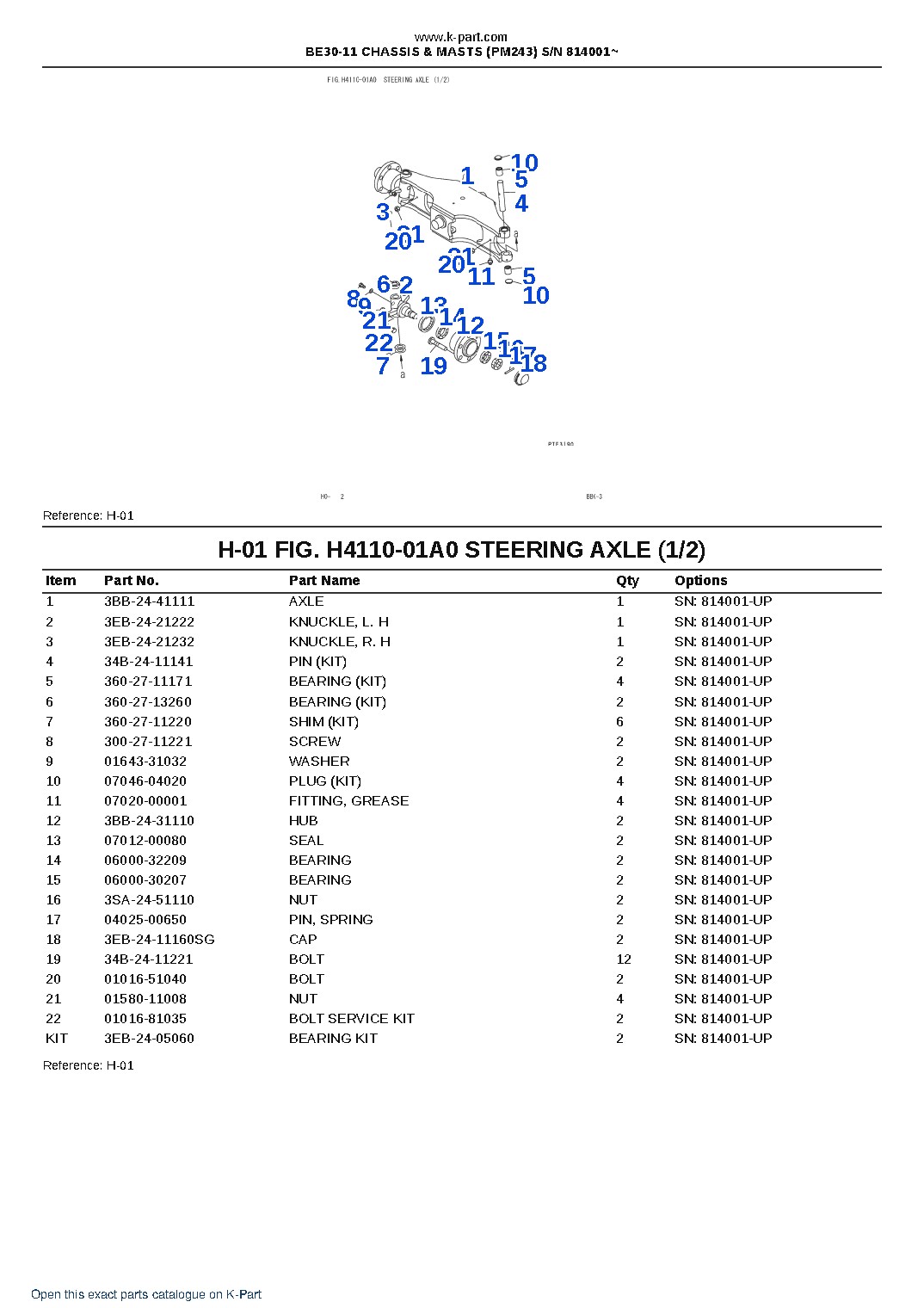 BE30-11 CHASSIS & MASTS (PM243) S/N 814001~ – sample page 10