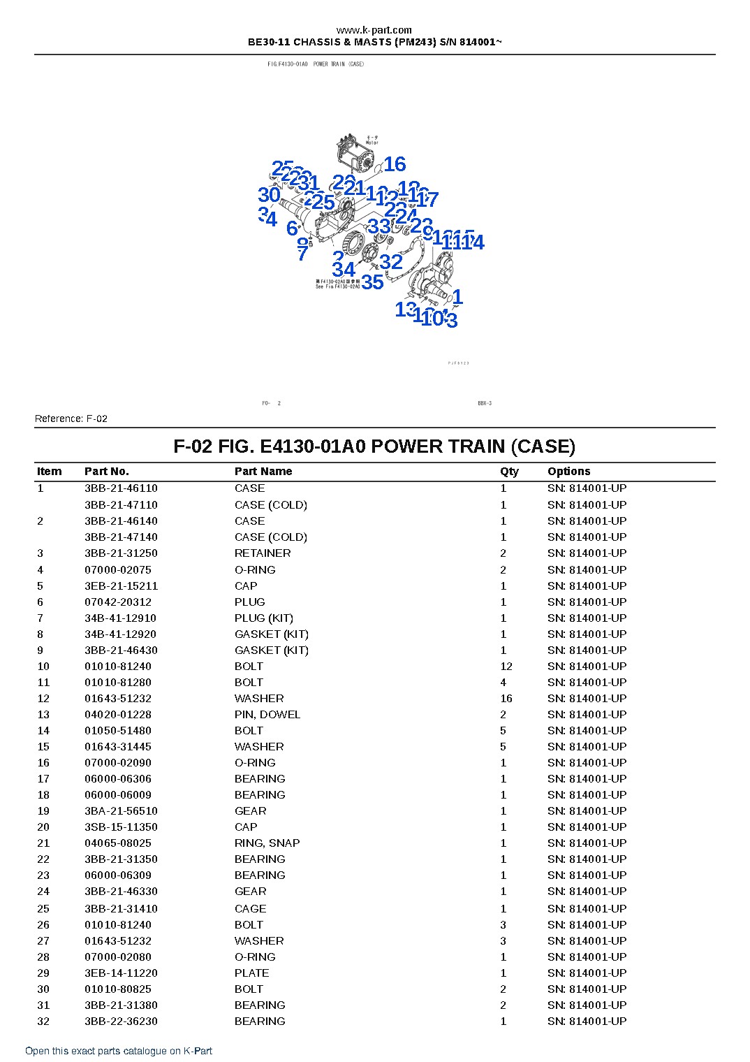 BE30-11 CHASSIS & MASTS (PM243) S/N 814001~ – sample page 3