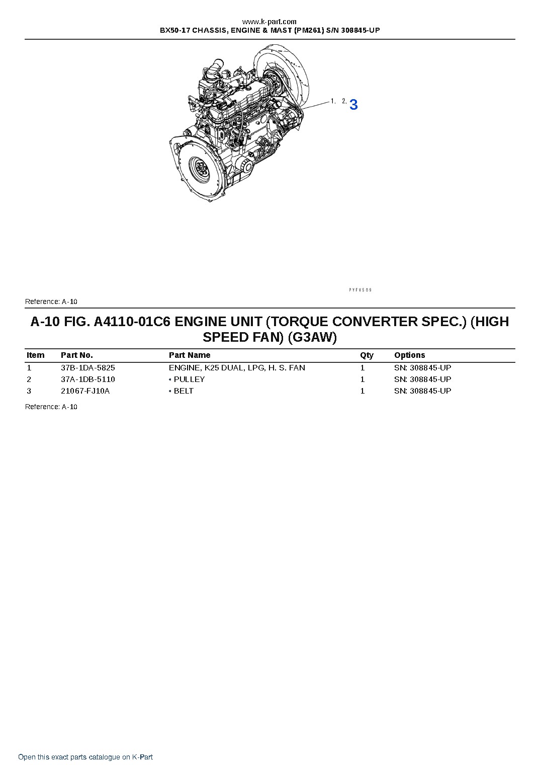 BX50-17 CHASSIS, ENGINE & MAST (PM261) S/N 308845-UP – sample page 10
