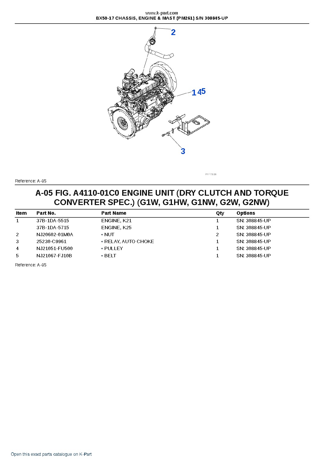 BX50-17 CHASSIS, ENGINE & MAST (PM261) S/N 308845-UP – sample page 5