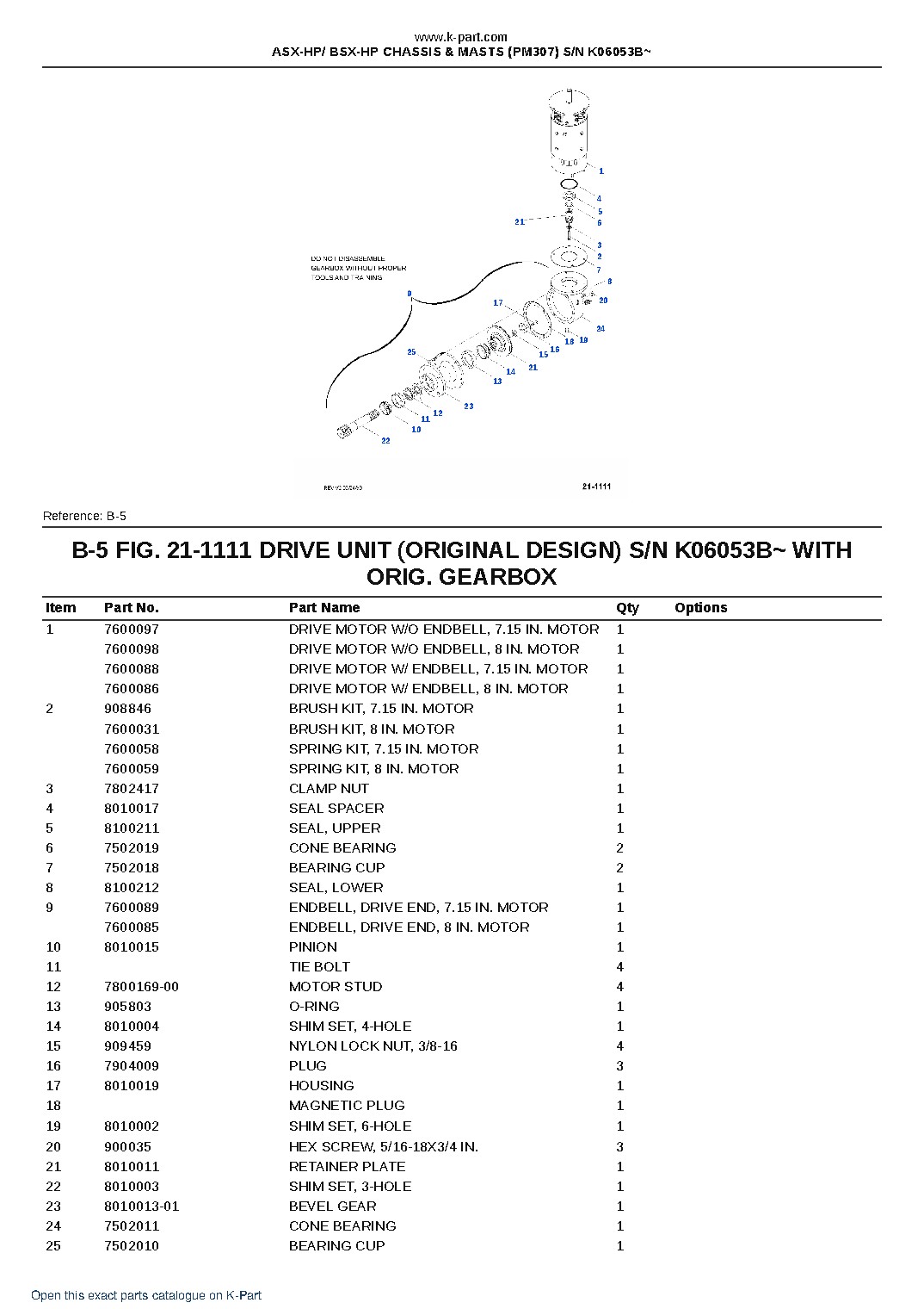 ASX-HP/ BSX-HP CHASSIS & MASTS (PM307) S/N K06053B~ – sample page 4