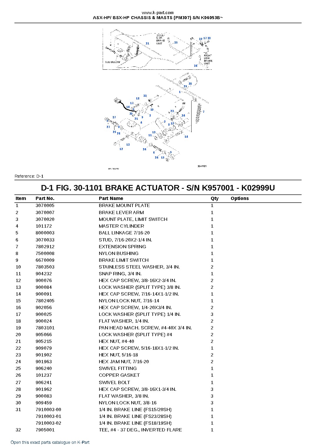 ASX-HP/ BSX-HP CHASSIS & MASTS (PM307) S/N K06053B~ – sample page 9