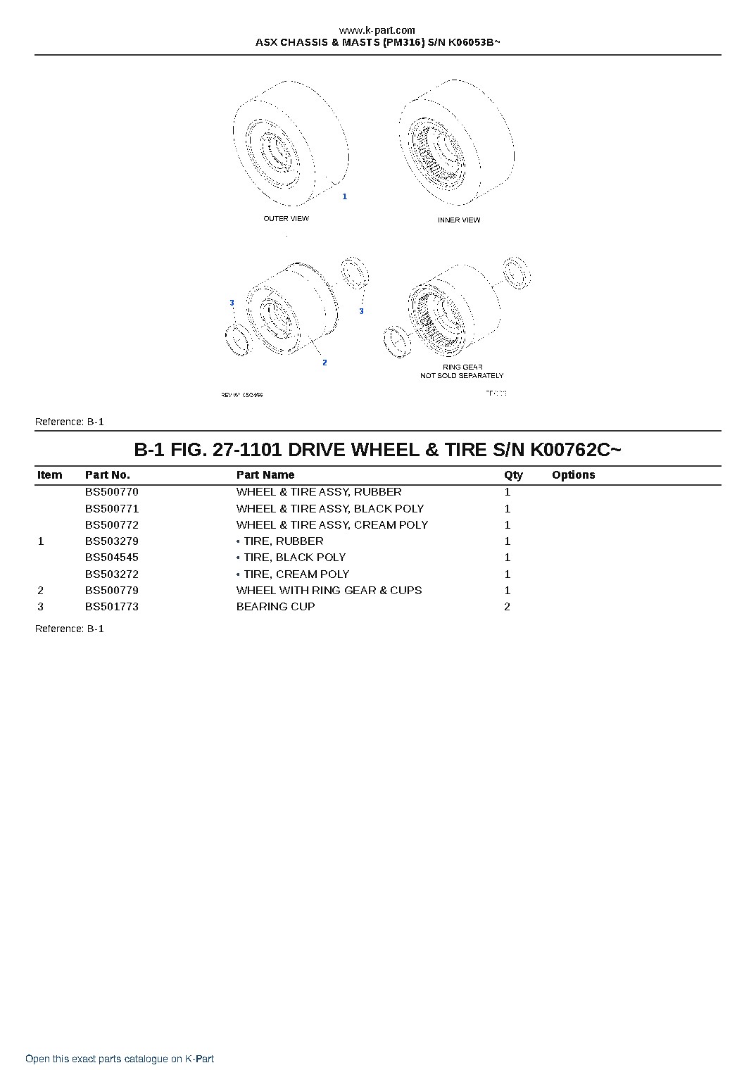 ASX CHASSIS & MASTS (PM316) S/N K06053B~ – sample page 4 ASX CHASSIS & MASTS (PM316) S/N K06053B~ – sample page 4