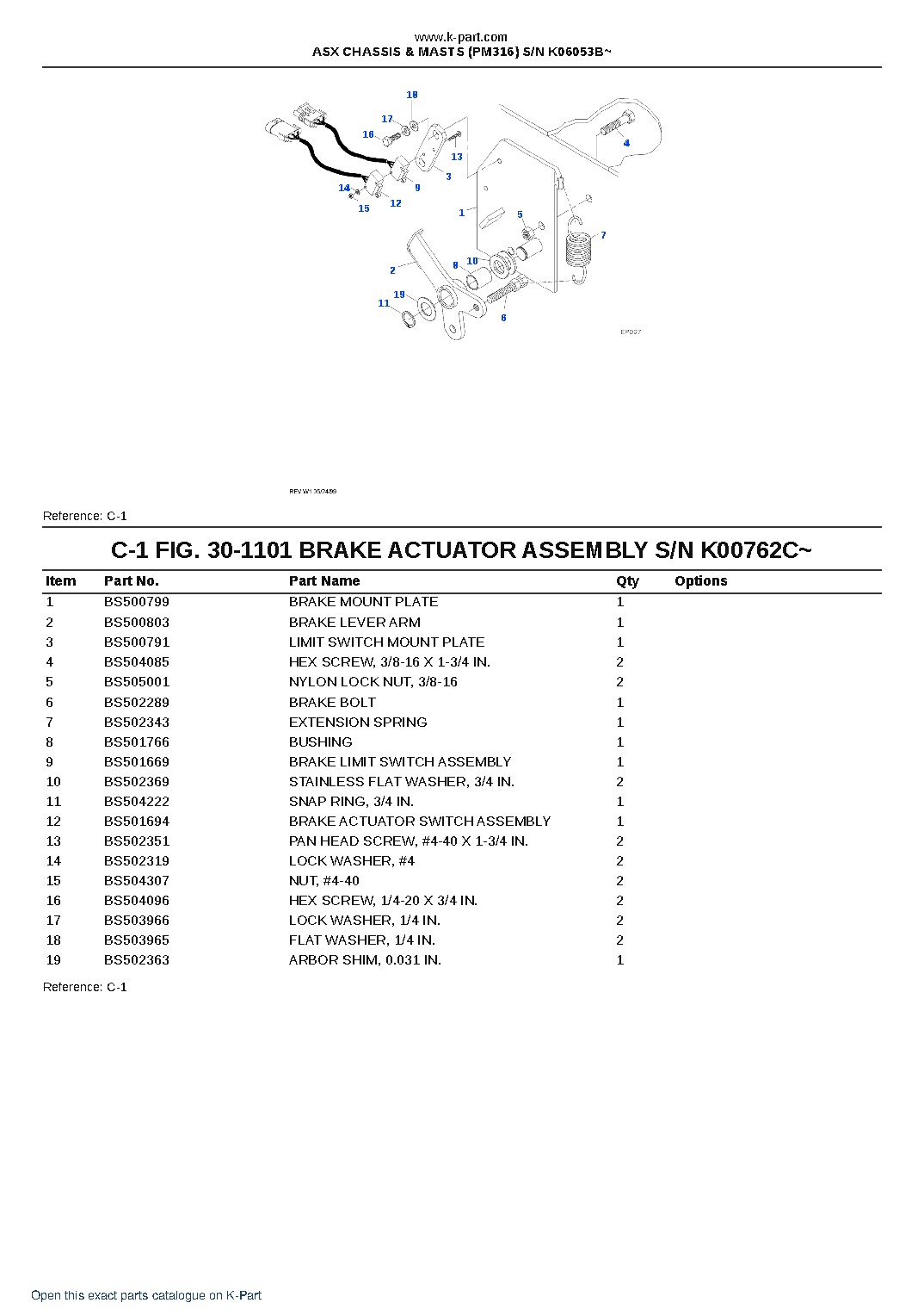 ASX CHASSIS & MASTS (PM316) S/N K06053B~ – sample page 5 ASX CHASSIS & MASTS (PM316) S/N K06053B~ – sample page 5