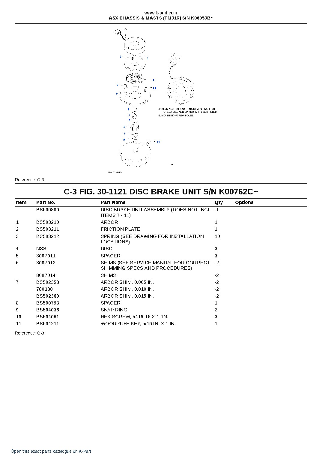 ASX CHASSIS & MASTS (PM316) S/N K06053B~ – sample page 6 ASX CHASSIS & MASTS (PM316) S/N K06053B~ – sample page 6