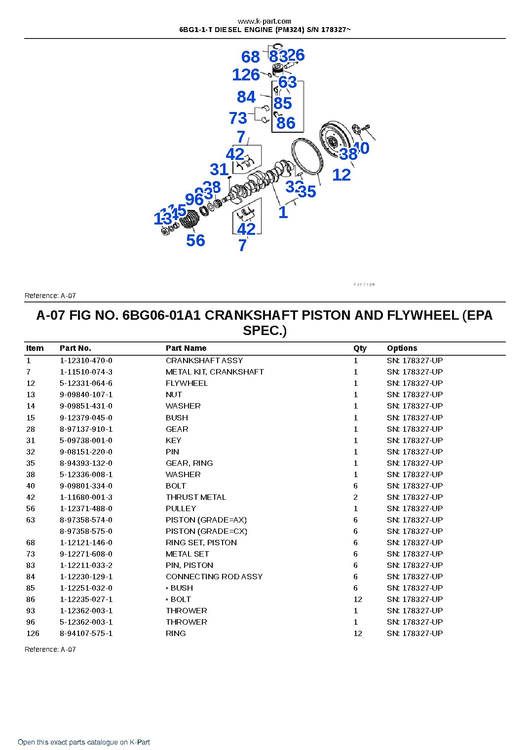 6BG1-1-T DIESEL ENGINE (PM324) S/N 178327~ – sample page 9 6BG1-1-T DIESEL ENGINE (PM324) S/N 178327~ – sample page 9