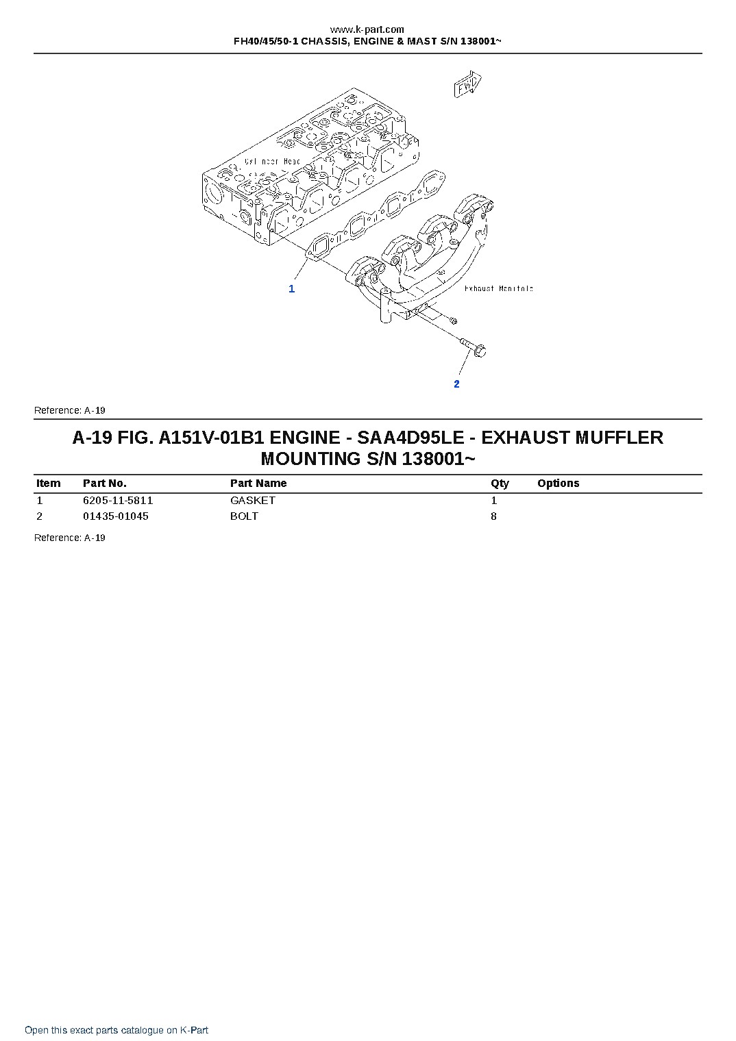 FH40/45/50-1 CHASSIS, ENGINE & MAST S/N 138001~ – sample page 10