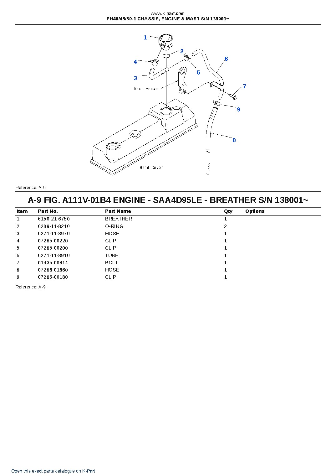 FH40/45/50-1 CHASSIS, ENGINE & MAST S/N 138001~ – sample page 5