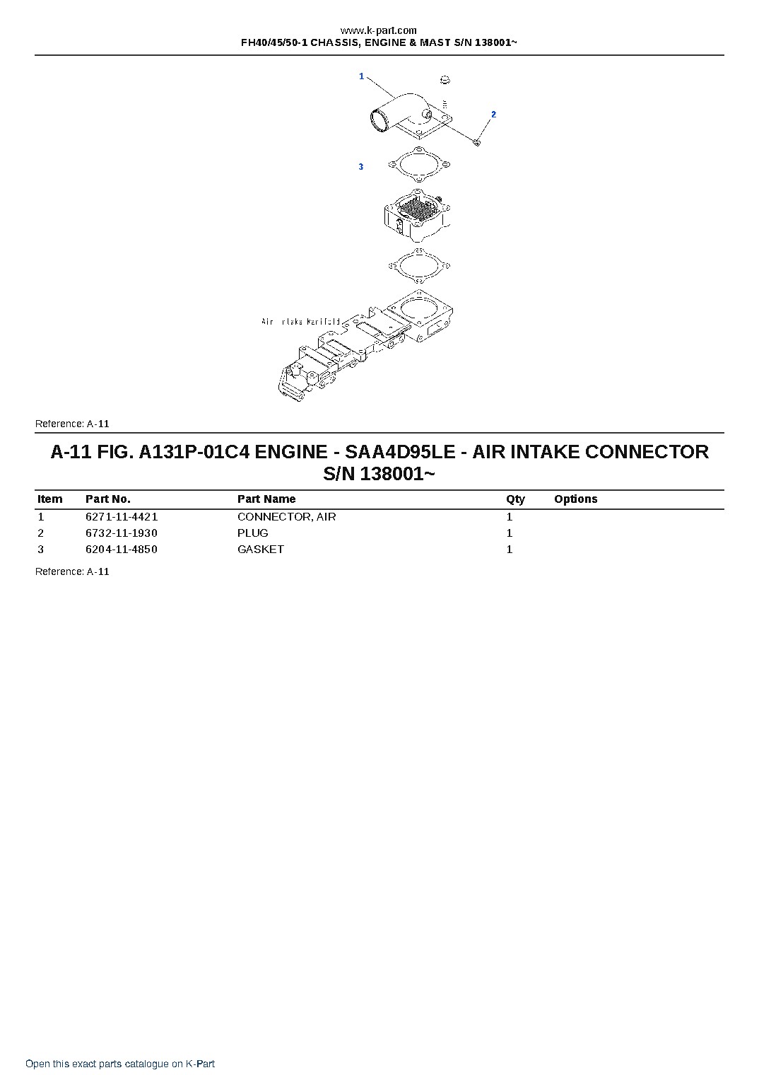 FH40/45/50-1 CHASSIS, ENGINE & MAST S/N 138001~ – sample page 6