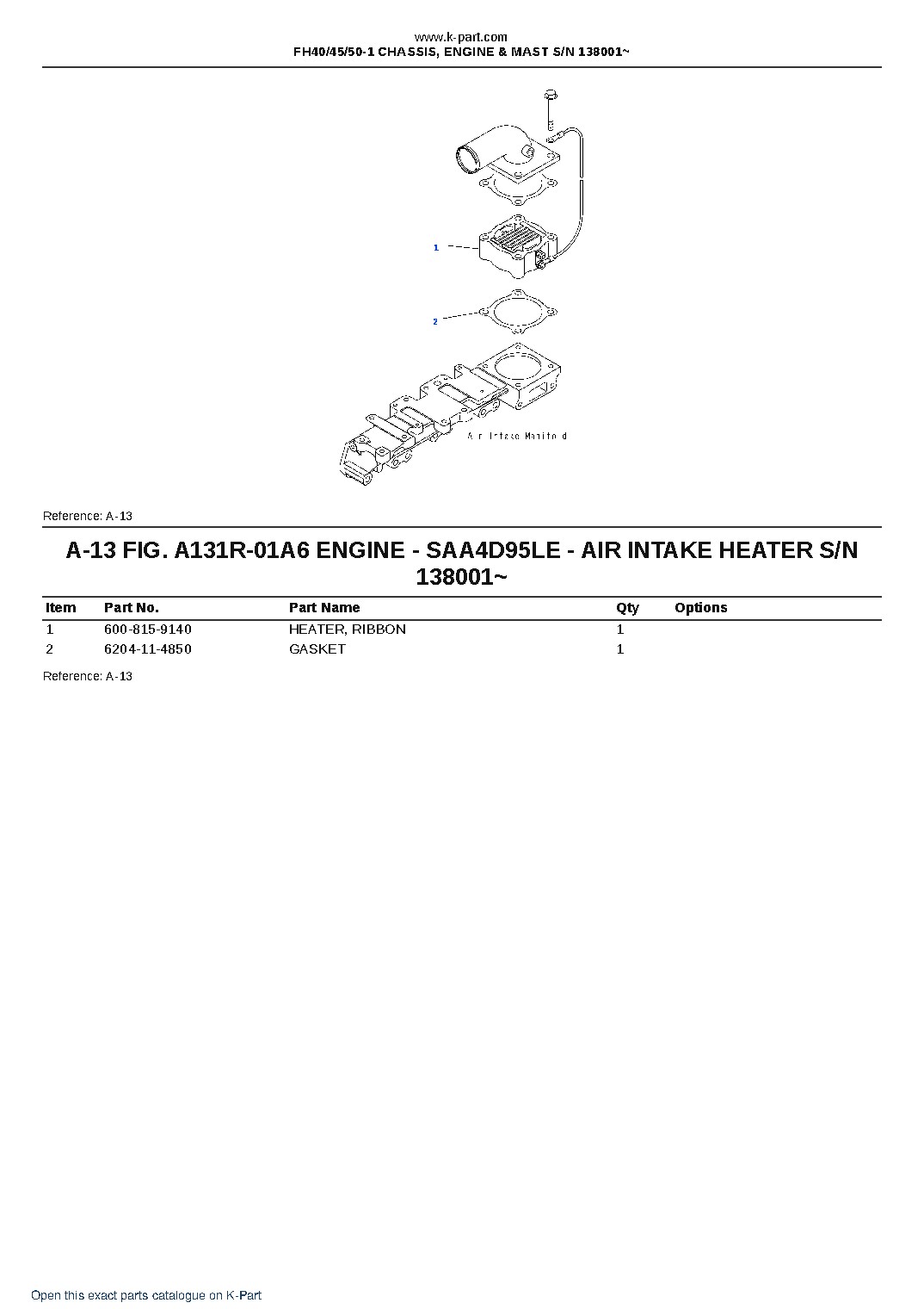 FH40/45/50-1 CHASSIS, ENGINE & MAST S/N 138001~ – sample page 7