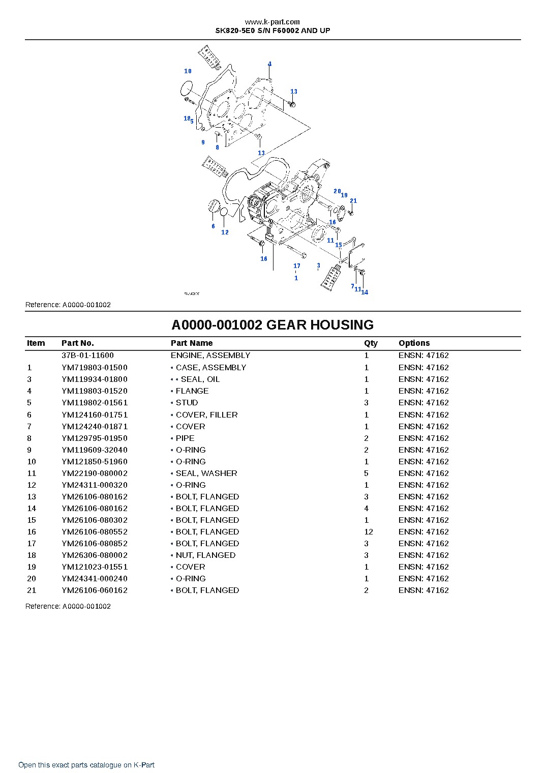 SK820-5E0 S/N F60002 AND UP – sample page 2