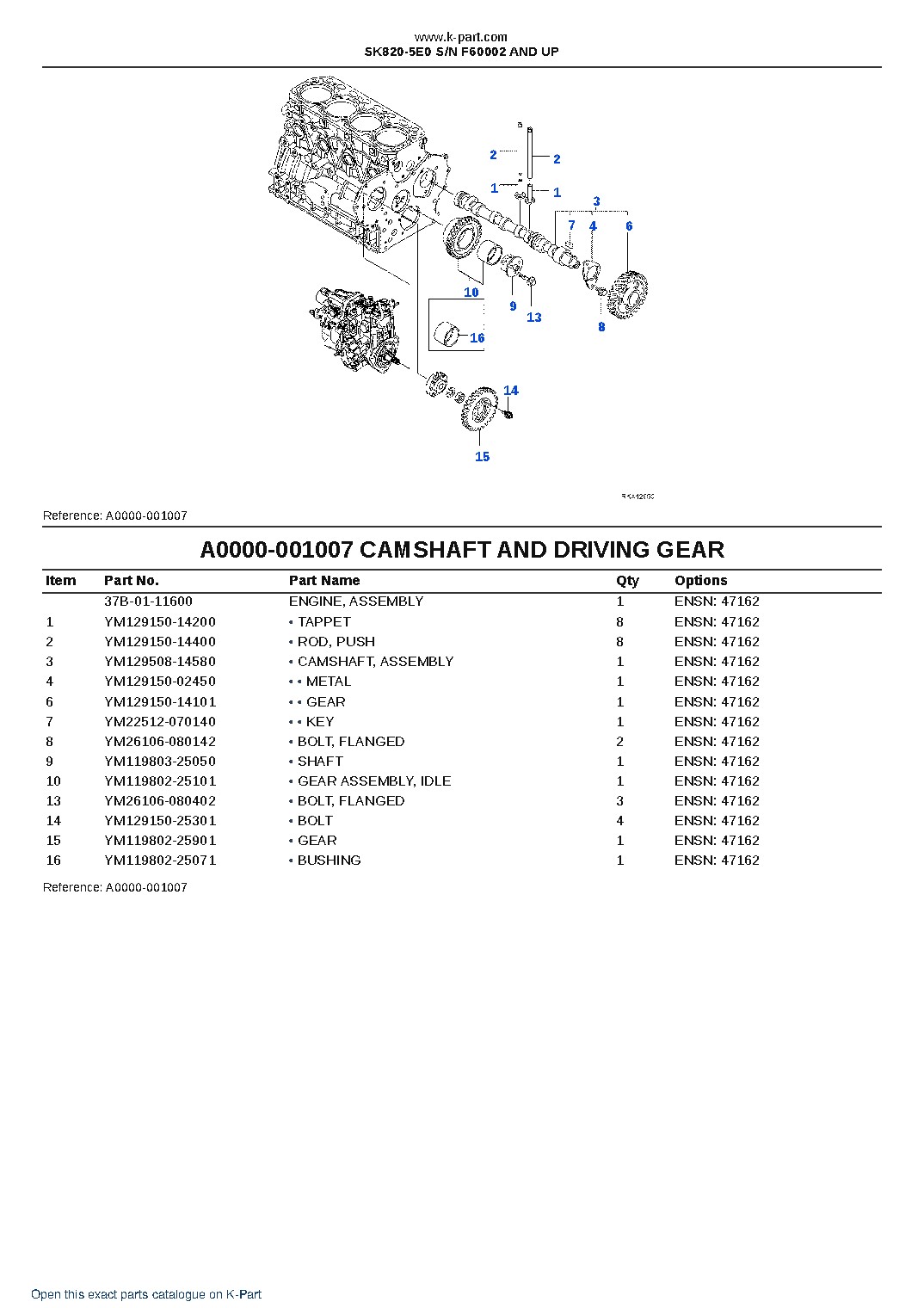 SK820-5E0 S/N F60002 AND UP – sample page 8