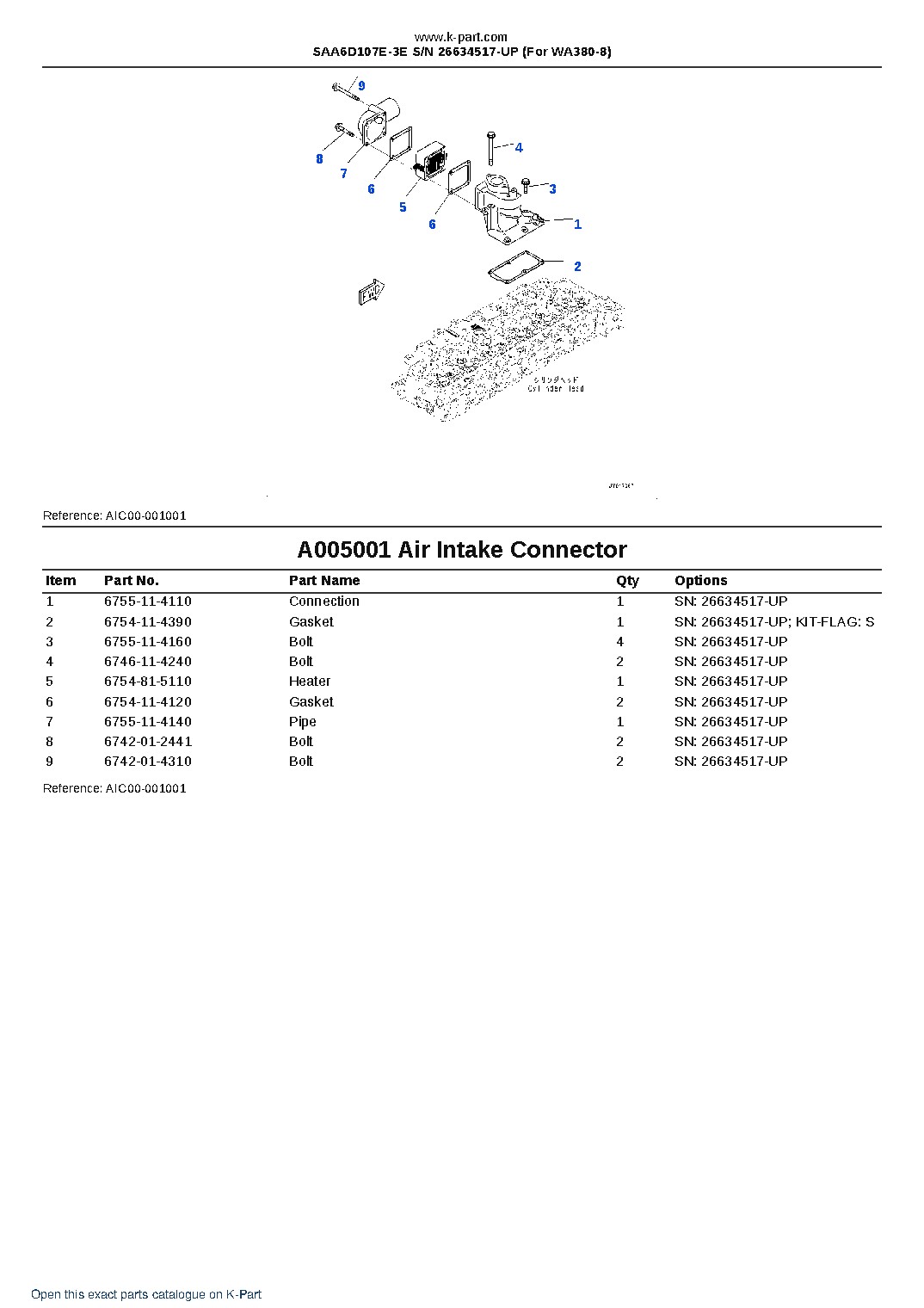 SAA6D107E-3E S/N 26634517-UP (For WA380-8) – sample page 5