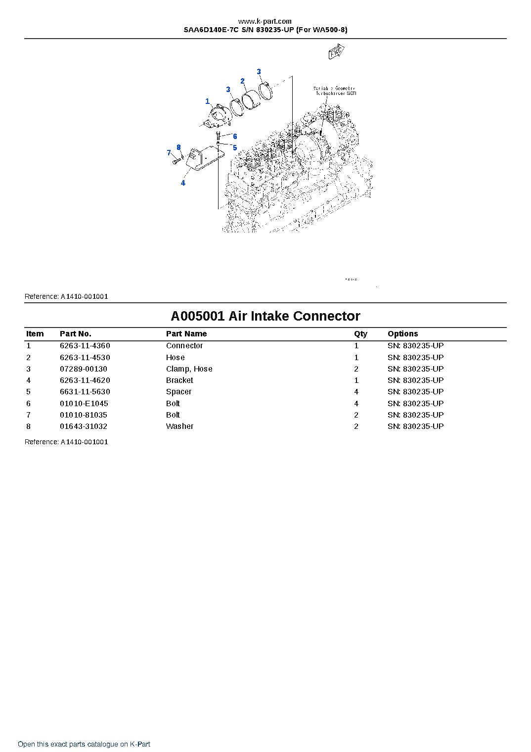 SAA6D140E-7C S/N 830235-UP (For WA500-8) – sample page 7 SAA6D140E-7C S/N 830235-UP (For WA500-8) – sample page 7