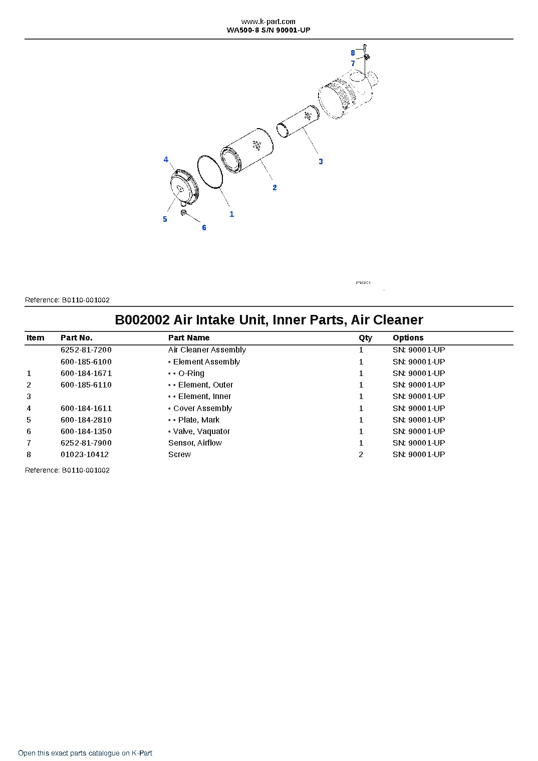 WA500-8 S/N 90001-UP – sample page 4