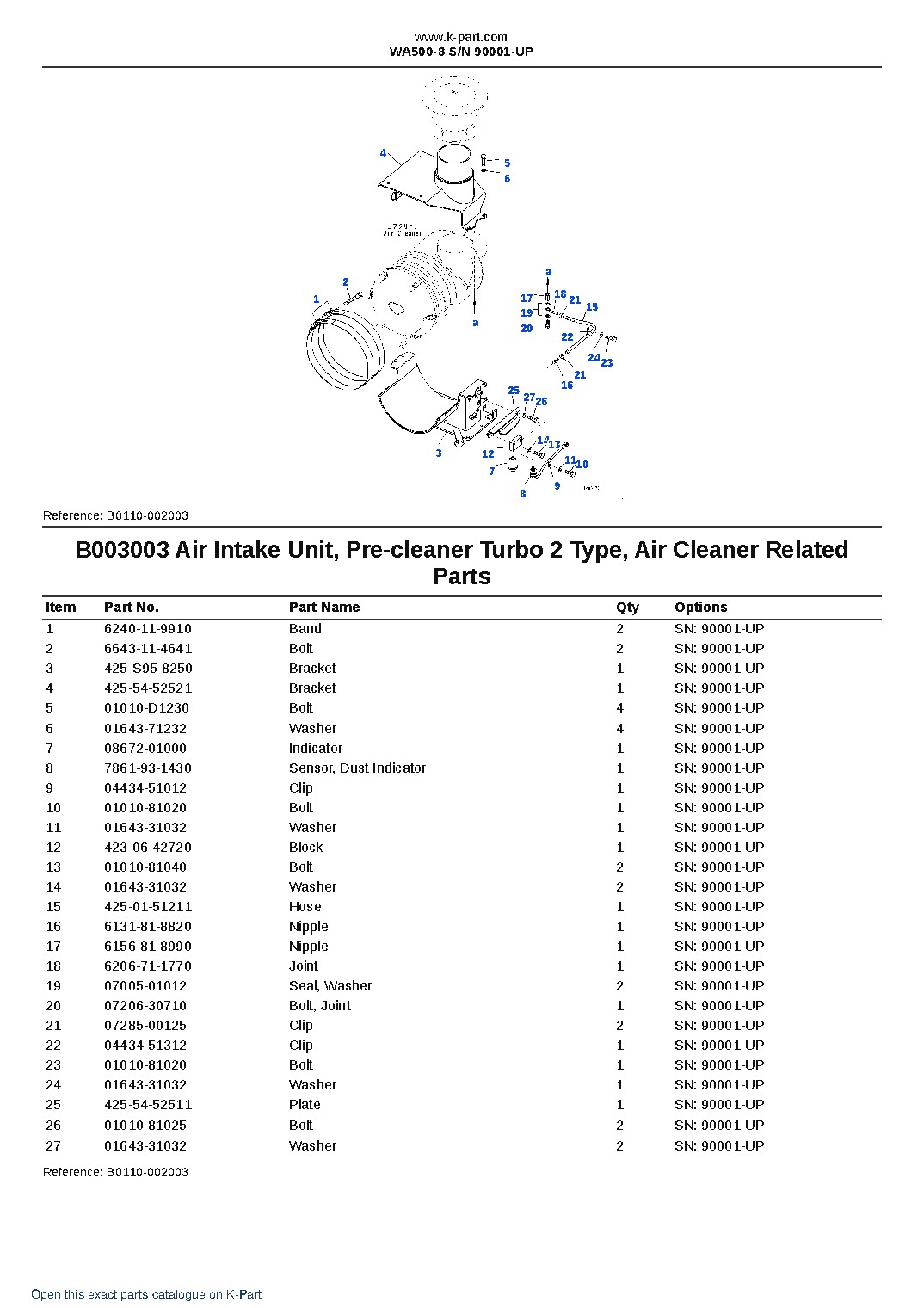 WA500-8 S/N 90001-UP – sample page 9
