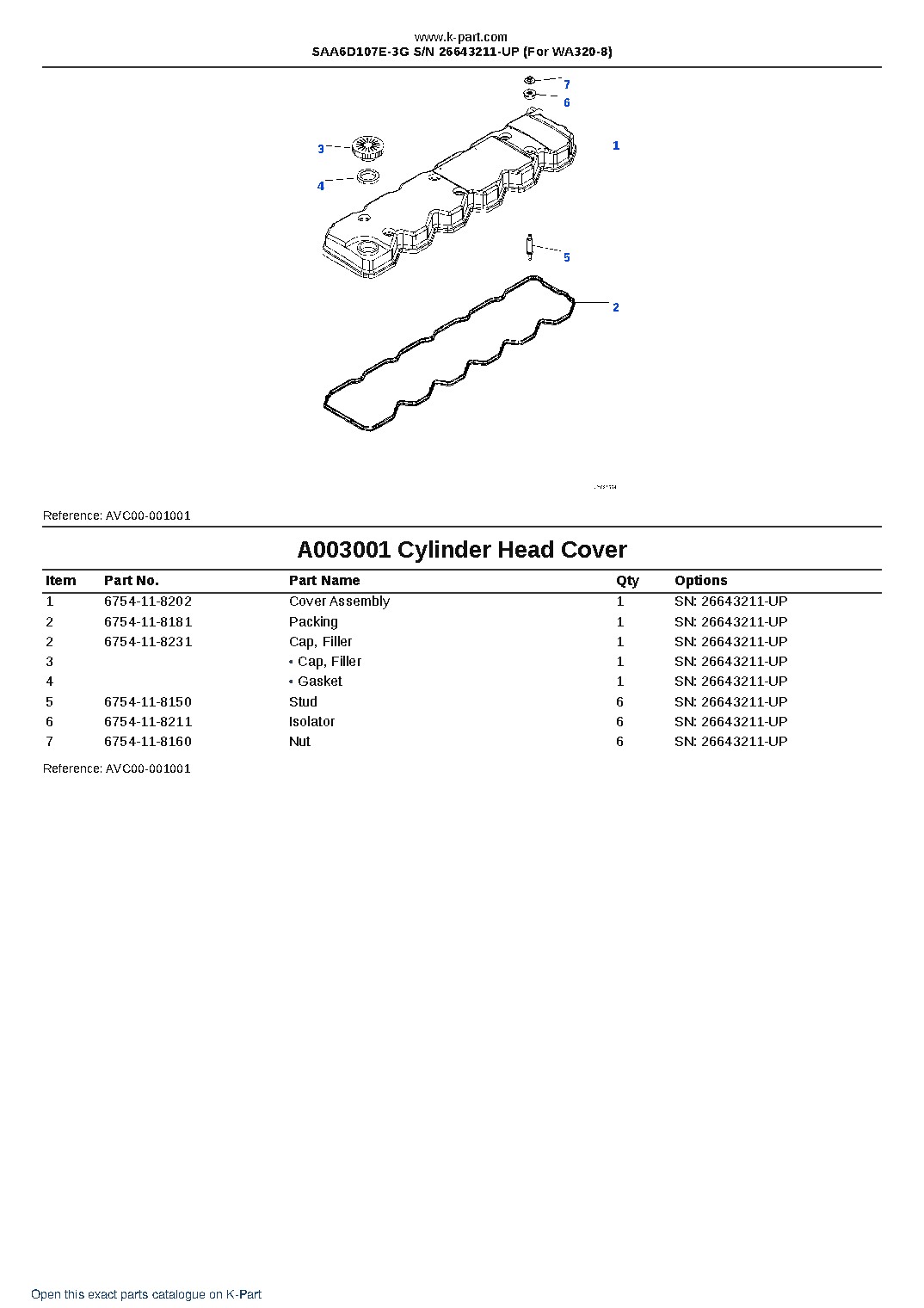 SAA6D107E-3G S/N 26643211-UP (For WA320-8) – sample page 3