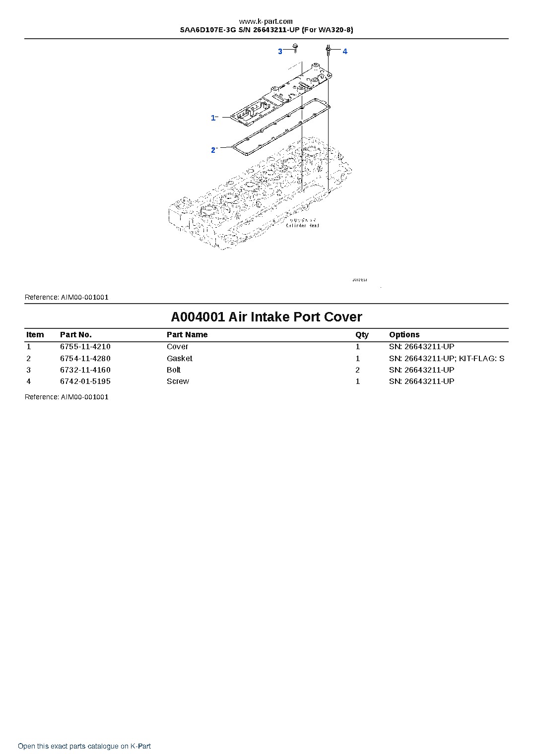 SAA6D107E-3G S/N 26643211-UP (For WA320-8) – sample page 4