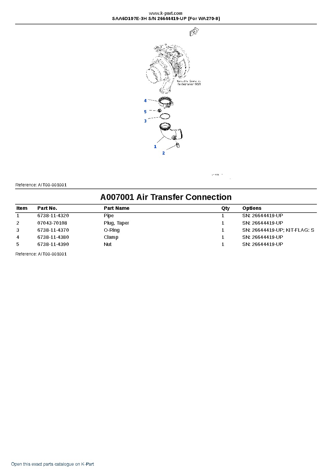 SAA6D107E-3H S/N 26644419-UP (For WA270-8) – sample page 7