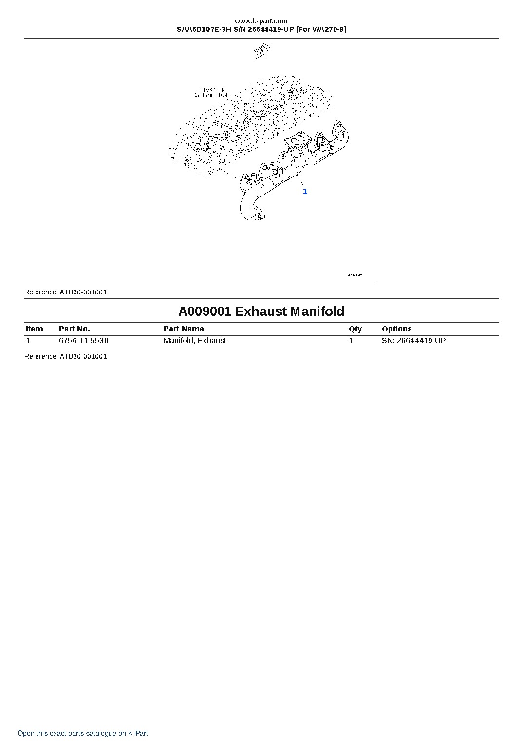 SAA6D107E-3H S/N 26644419-UP (For WA270-8) – sample page 9