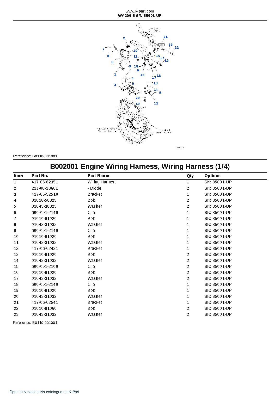 WA200-8 S/N 85001-UP – sample page 2