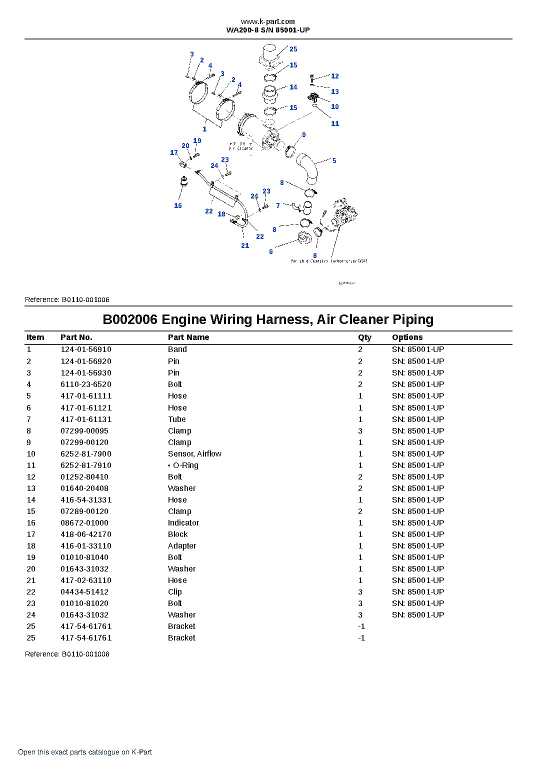 WA200-8 S/N 85001-UP – sample page 8