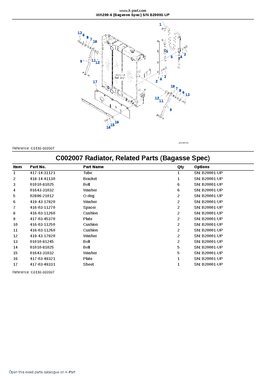 WA200-6 (Bagasse Spec) S/N B20001-UP – sample page 10 WA200-6 (Bagasse Spec) S/N B20001-UP – sample page 10