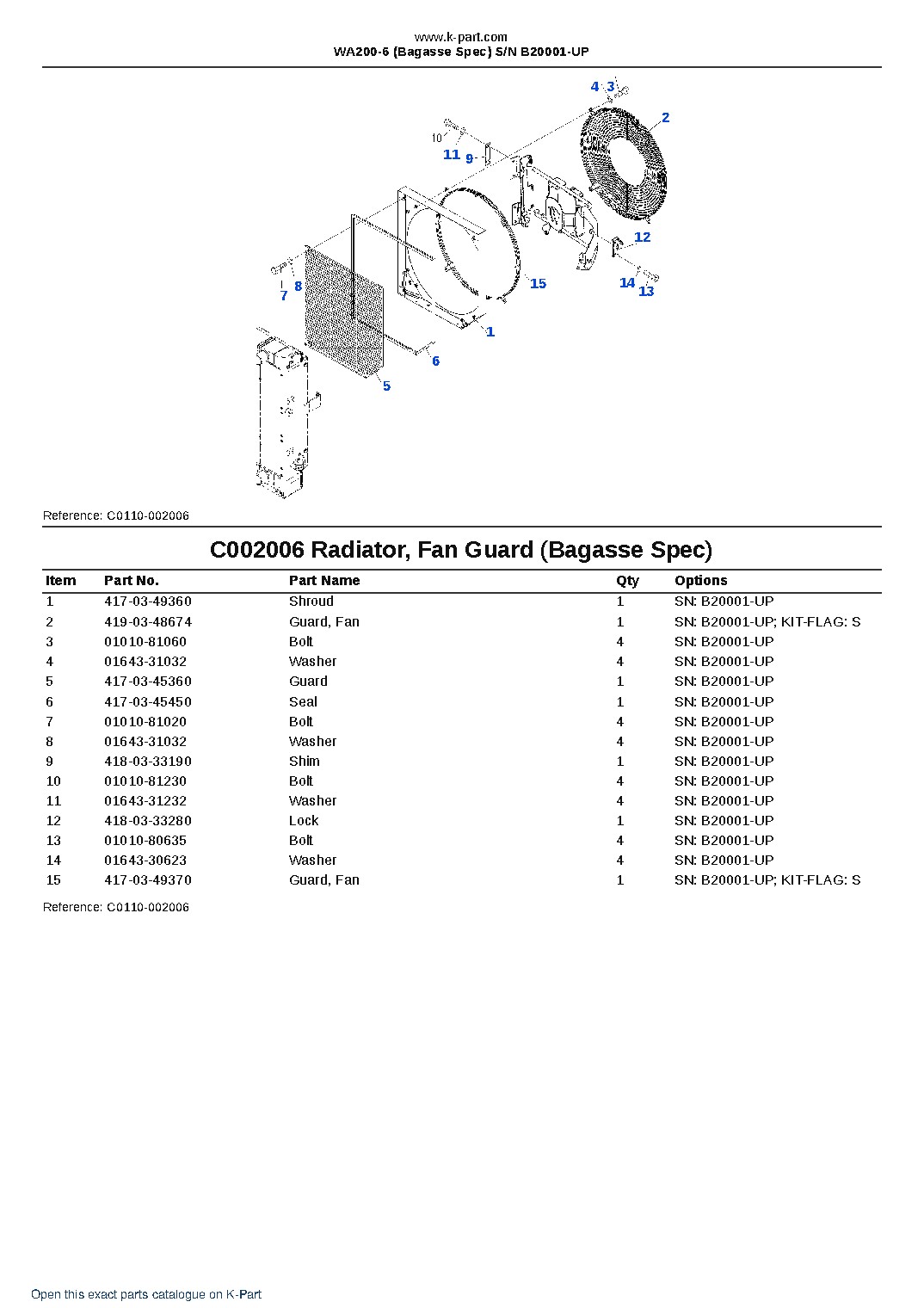 WA200-6 (Bagasse Spec) S/N B20001-UP – sample page 9 WA200-6 (Bagasse Spec) S/N B20001-UP – sample page 9