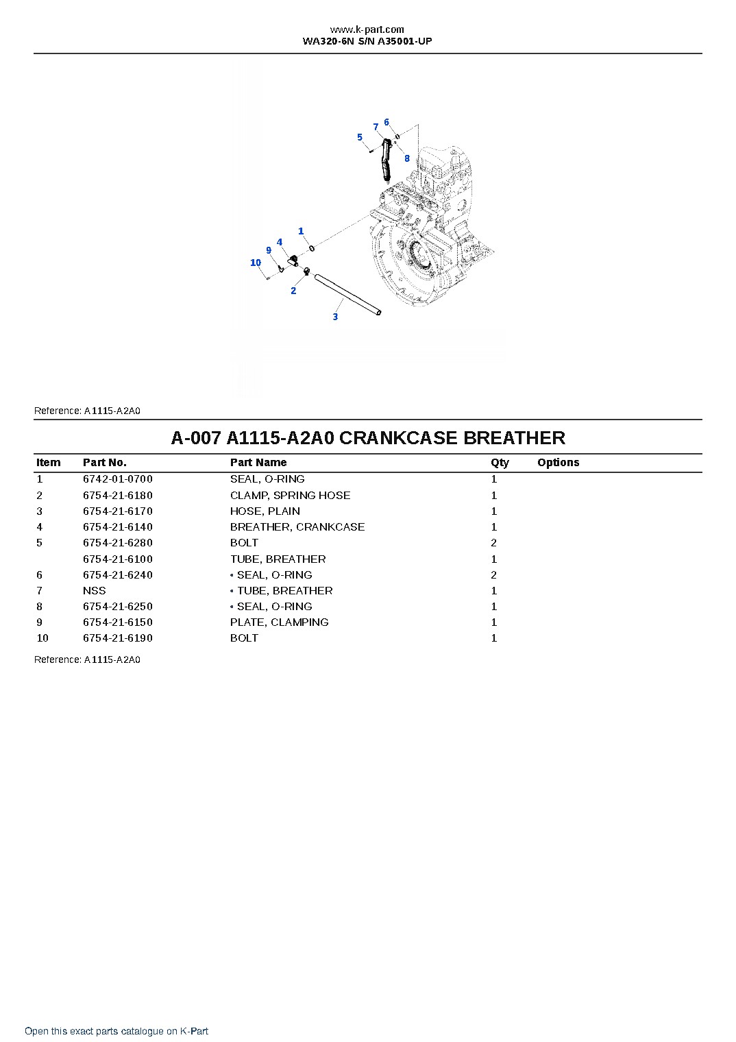 WA320-6N S/N A35001-UP – sample page 4 WA320-6N S/N A35001-UP – sample page 4