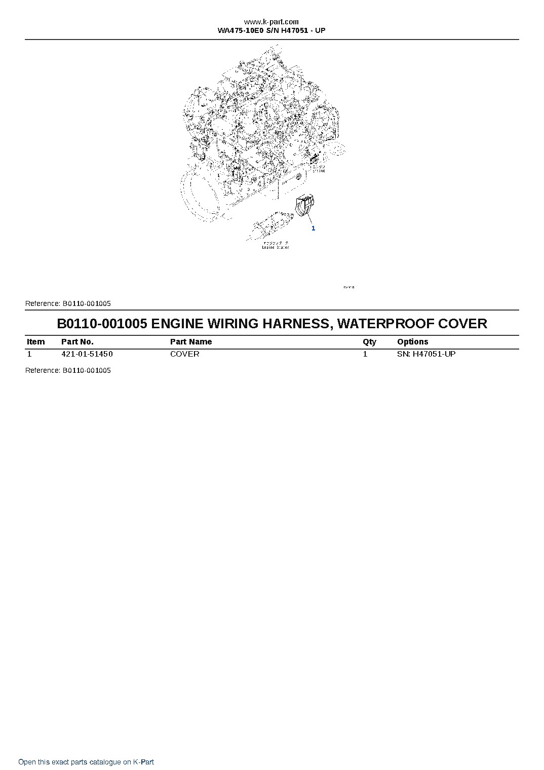 WA475-10E0 S/N H47051 – UP – sample page 9 WA475-10E0 S/N H47051 – UP – sample page 9