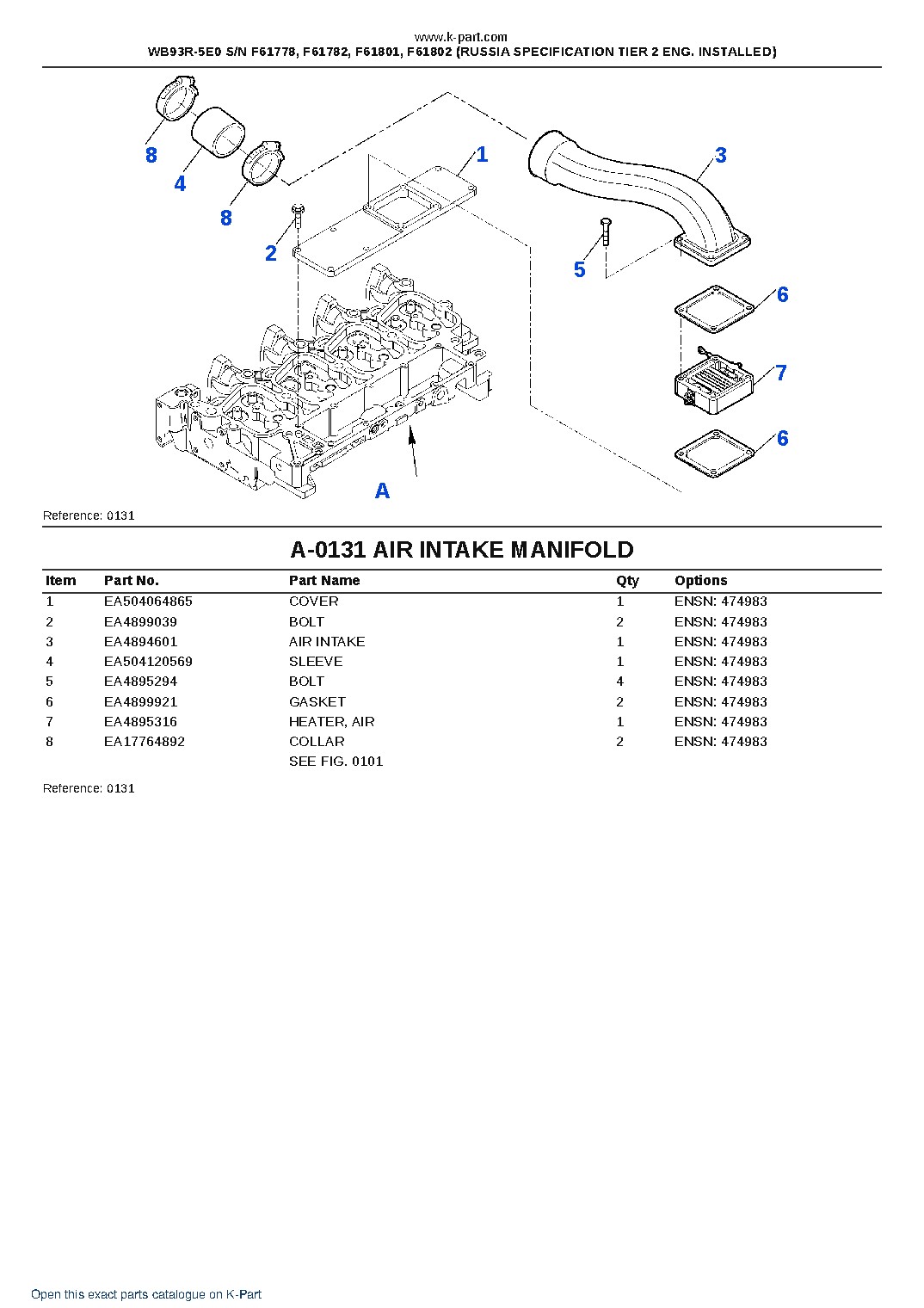 WB93R-5E0 S/N F61778, F61782, F61801, F61802 (RUSSIA SPECIFICATION TIER 2 ENG. INSTALLED) – sample page 5
