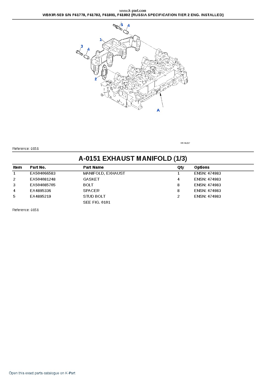 WB93R-5E0 S/N F61778, F61782, F61801, F61802 (RUSSIA SPECIFICATION TIER 2 ENG. INSTALLED) – sample page 6