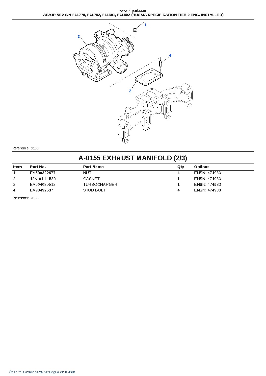 WB93R-5E0 S/N F61778, F61782, F61801, F61802 (RUSSIA SPECIFICATION TIER 2 ENG. INSTALLED) – sample page 7