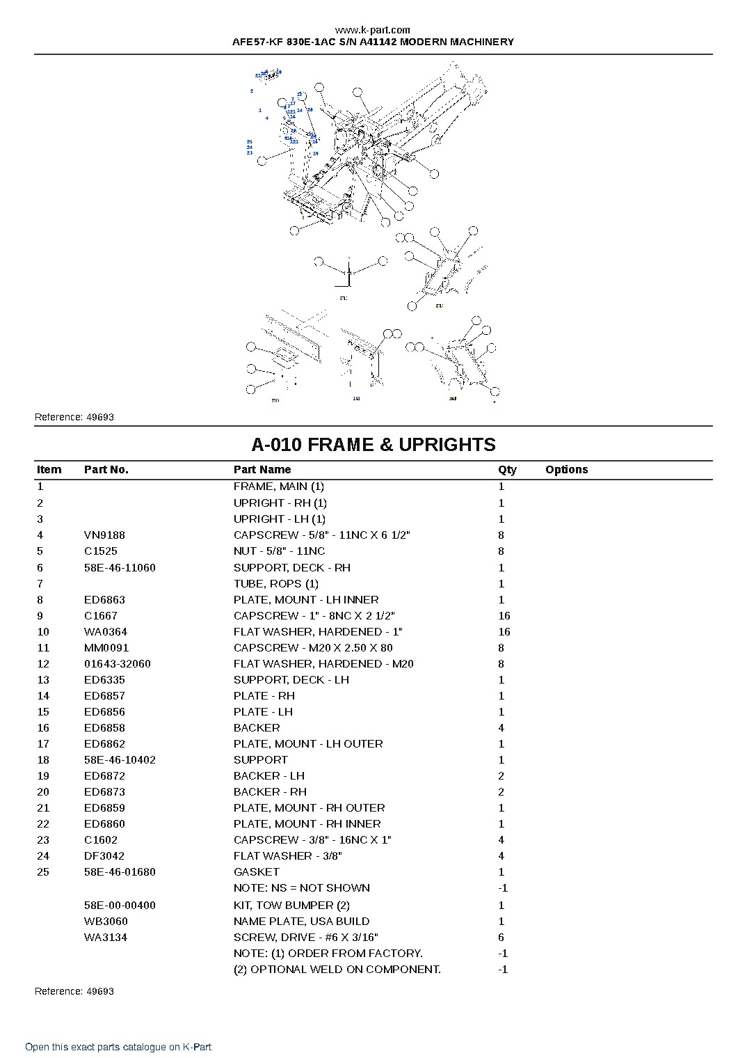 AFE57-KF 830E-1AC S/N A41142 MODERN MACHINERY – sample page 5 AFE57-KF 830E-1AC S/N A41142 MODERN MACHINERY – sample page 5