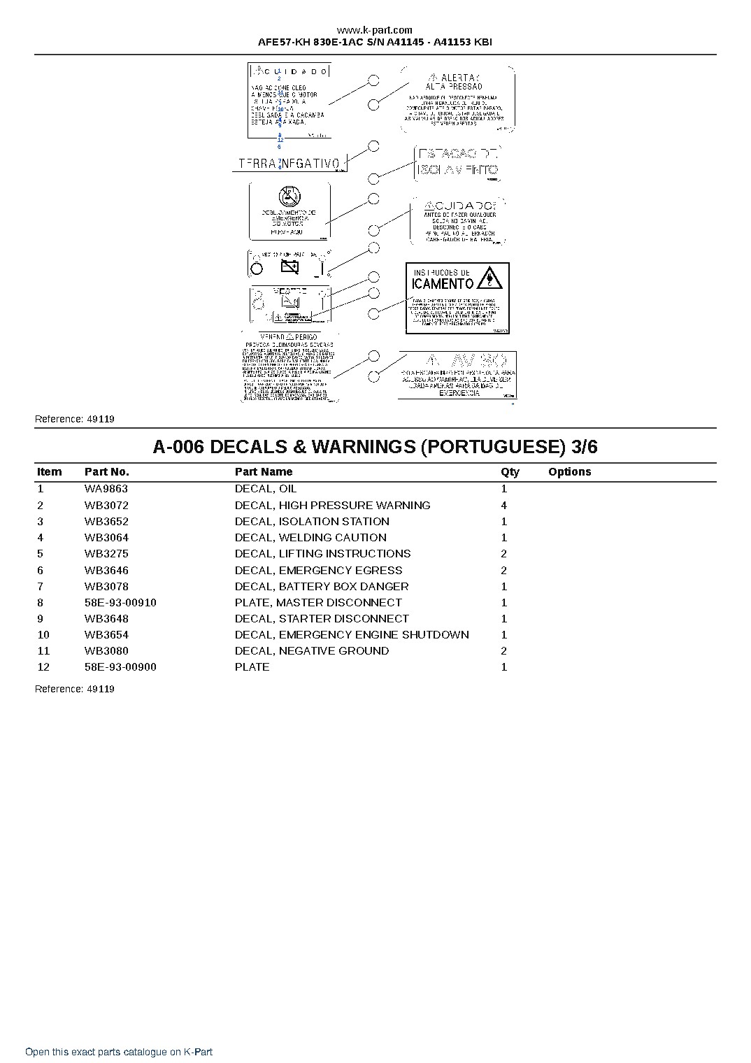AFE57-KH 830E-1AC S/N A41145 – A41153 KBI – sample page 3 AFE57-KH 830E-1AC S/N A41145 – A41153 KBI – sample page 3