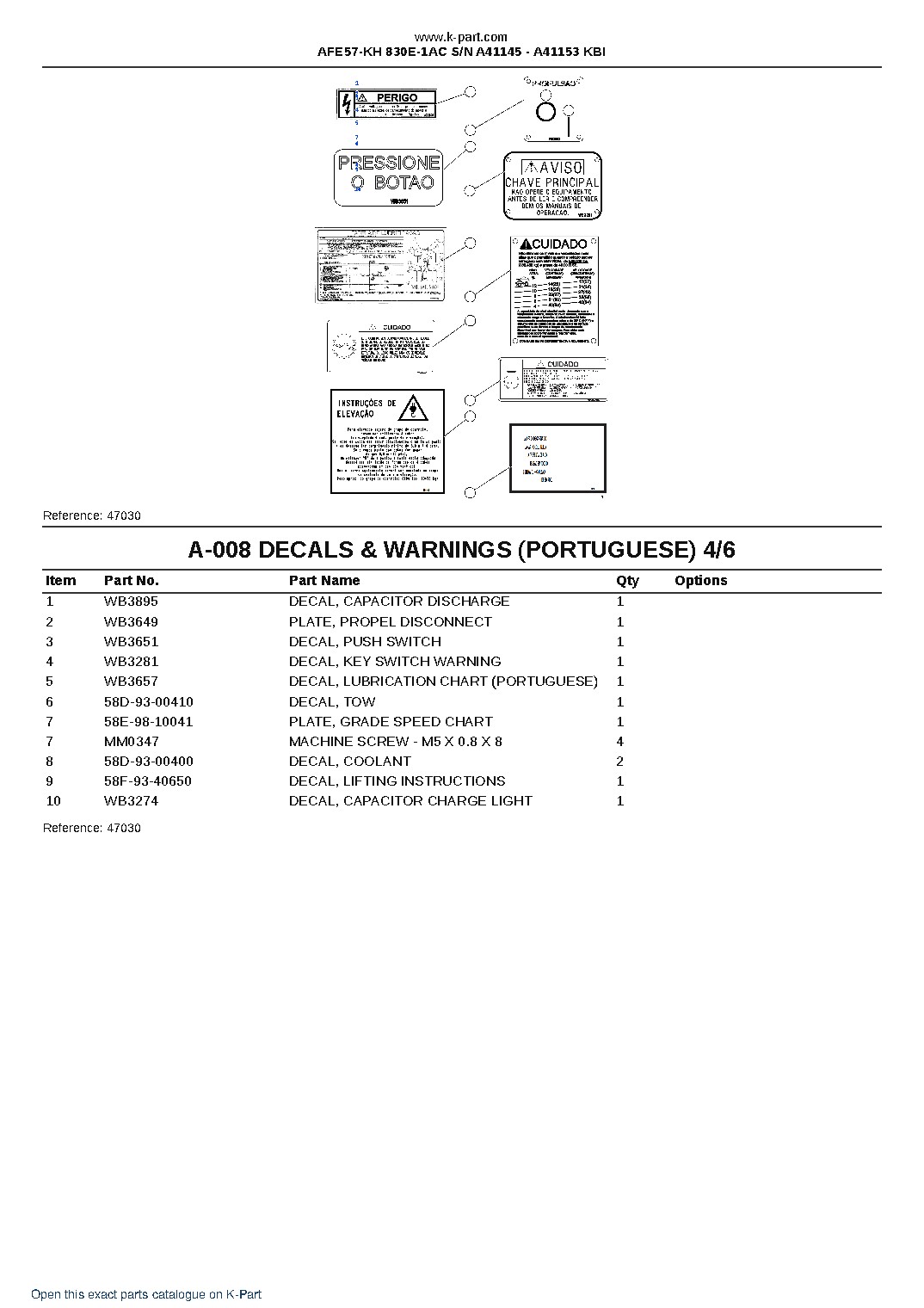 AFE57-KH 830E-1AC S/N A41145 – A41153 KBI – sample page 4 AFE57-KH 830E-1AC S/N A41145 – A41153 KBI – sample page 4