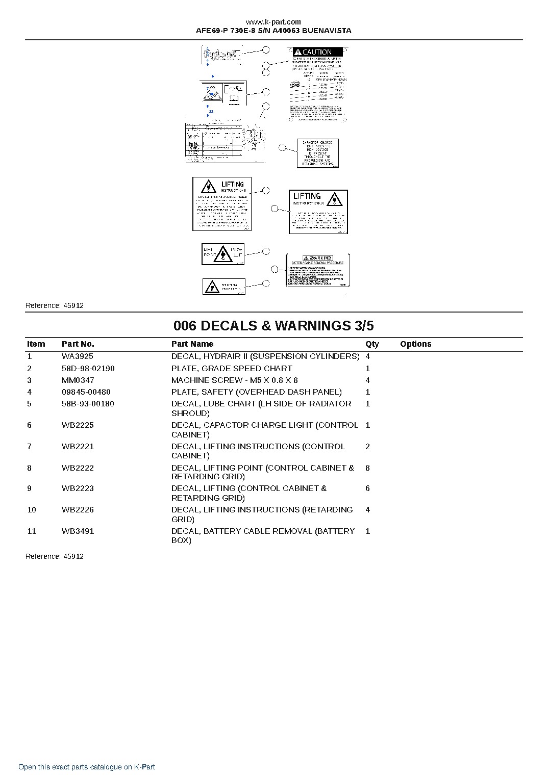 AFE69-P 730E-8 S/N A40063  BUENAVISTA – sample page 3
