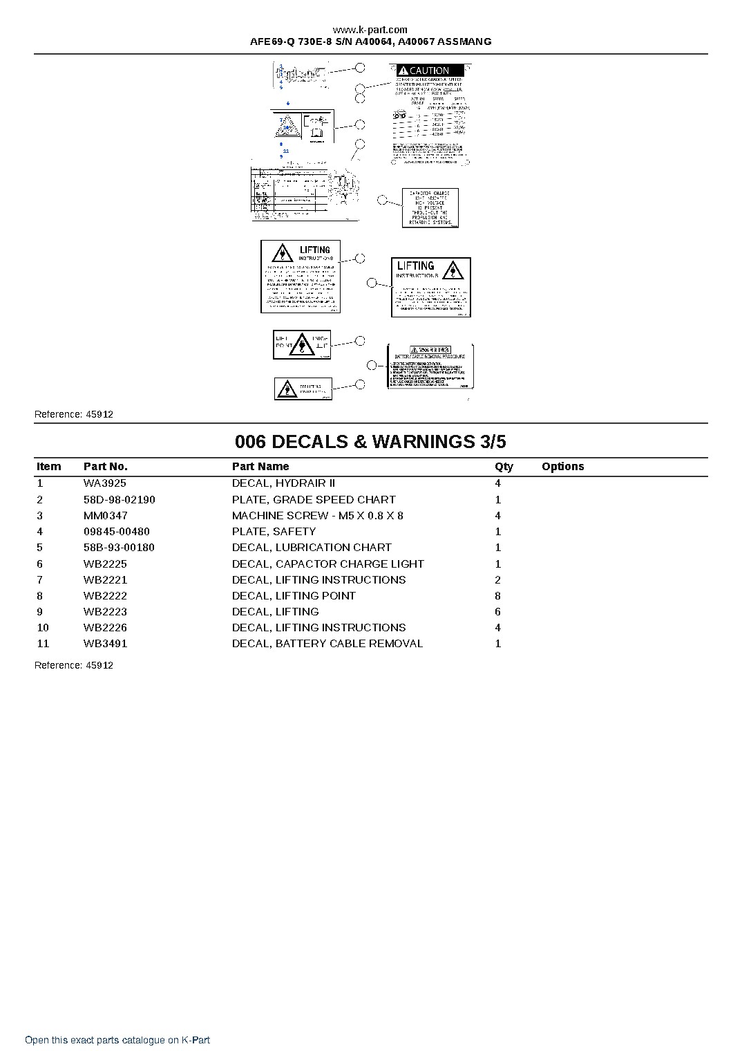 AFE69-Q 730E-8 S/N A40064, A40067  ASSMANG – sample page 3