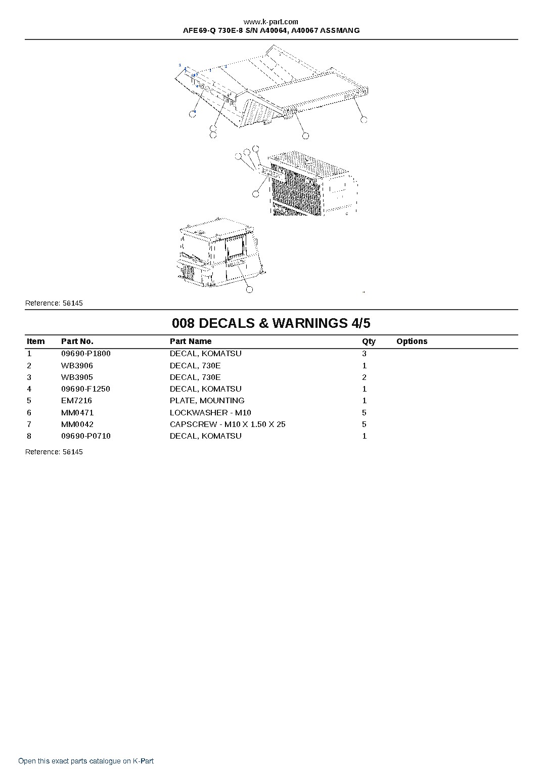 AFE69-Q 730E-8 S/N A40064, A40067  ASSMANG – sample page 4