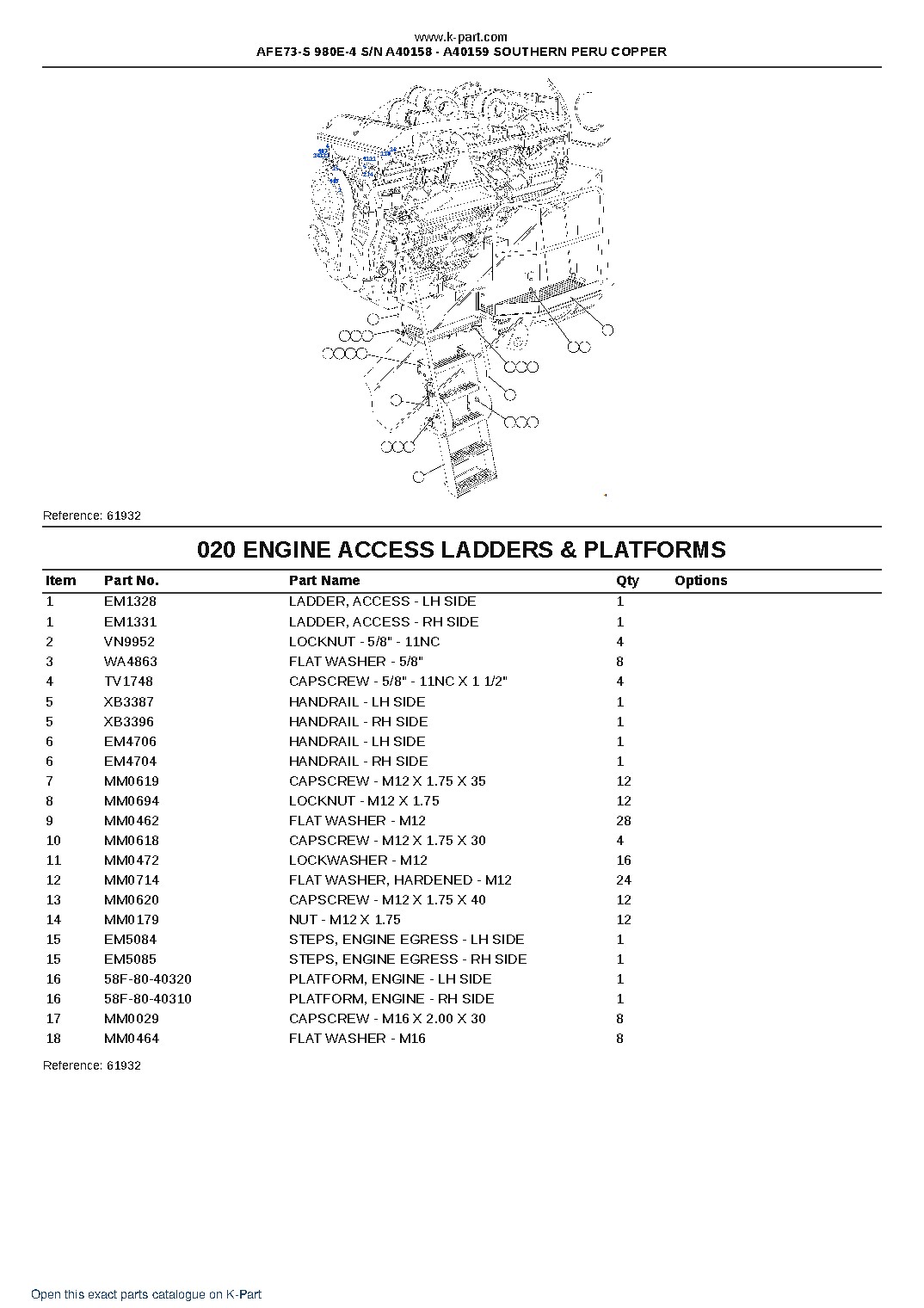 AFE73-S 980E-4 S/N A40158 – A40159  SOUTHERN PERU COPPER – sample page 10