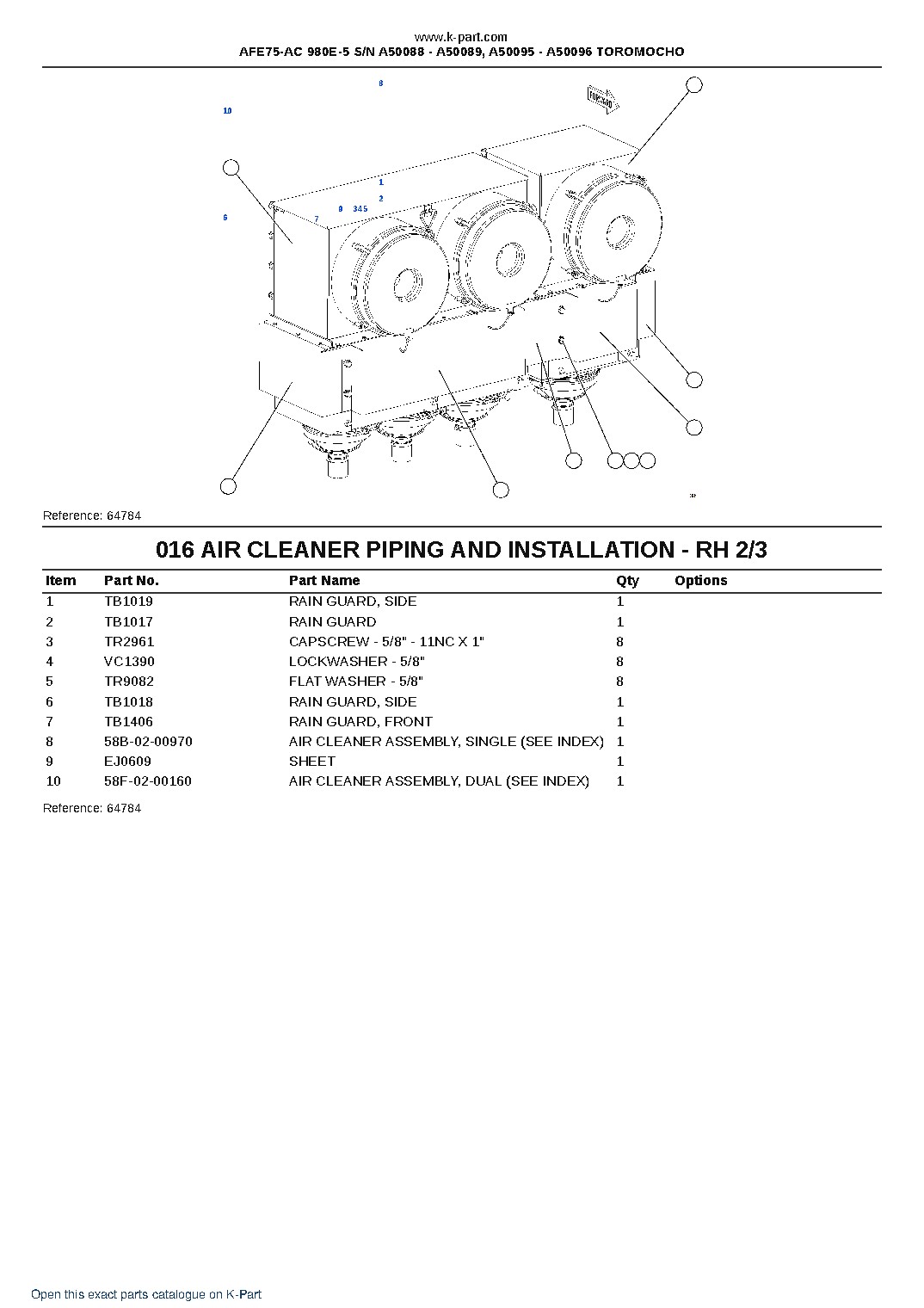 AFE75-AC 980E-5 S/N A50088 – A50089, A50095 – A50096  TOROMOCHO – sample page 8
