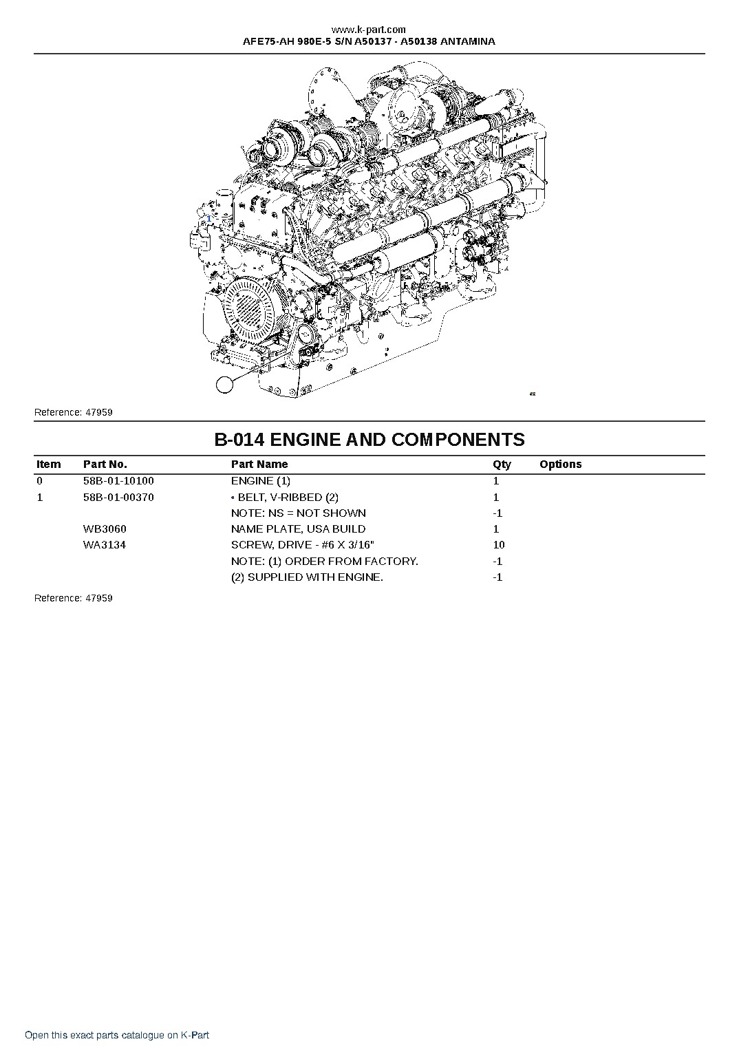 AFE75-AH 980E-5 S/N A50137 – A50138  ANTAMINA – sample page 9