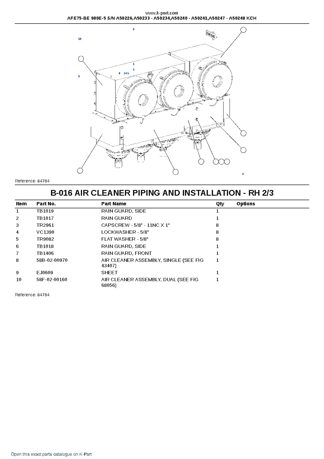 AFE75-BE 980E-5 S/N A50226,A50233 – A50234,A50240 – A50241,A50247 – A50248 KCH – sample page 8 AFE75-BE 980E-5 S/N A50226,A50233 – A50234,A50240 – A50241,A50247 – A50248 KCH – sample page 8